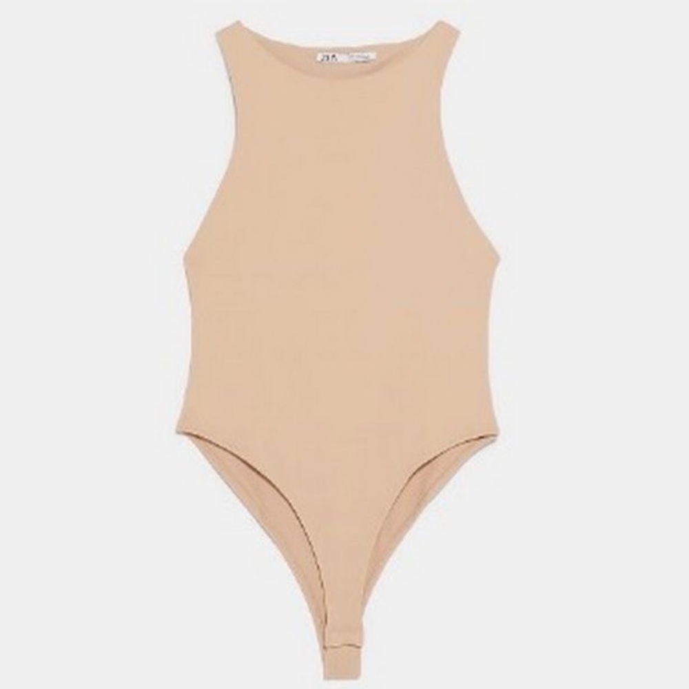 Zara Beige Bodysuit
